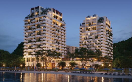 Luxurious two-bedroom apartment at the beachfront complex in Budva