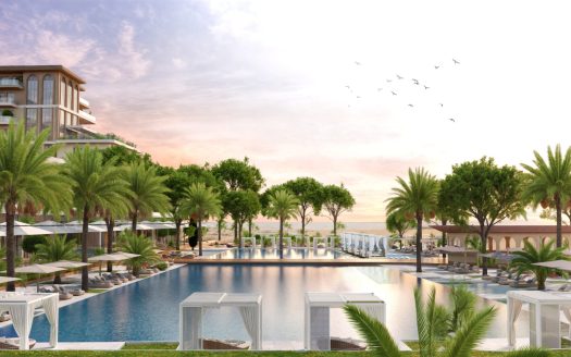 Three-bedroom apartment at the premium beachfront Hotel and Residence complex near Ulcinj