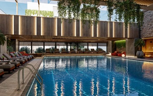 Branded one-bedroom apartment with sea view, Movenpick 5* Teuta Residences