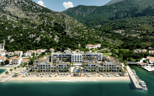 Branded one-bedroom apartment with sea view, Movenpick 5* Teuta Residences