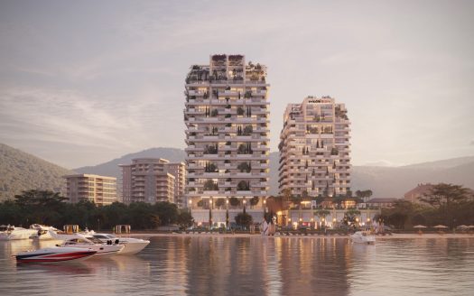 Luxurious two bedrooms apartment at the beachfront complex in Budva