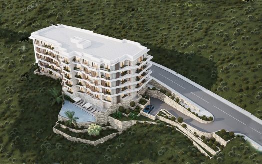 Three-bedroom apartment at a residential resort and Spa in Becici