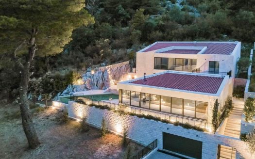 An exceptional Mediterranean villa, with panoramic view across Kotor Bay