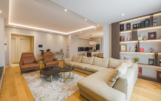 Spacious fully-furnished three-bedroom apartment in Podgorica