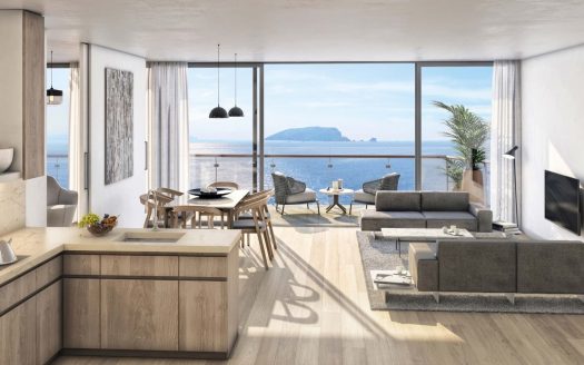 Luxurious one-bedroom apartment with a sea view in Budva