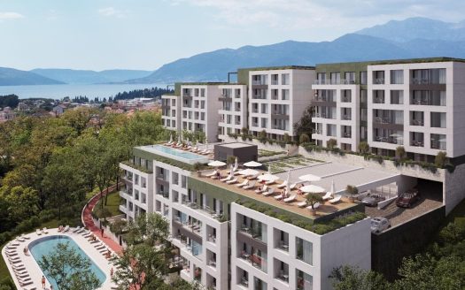 One-bedroom apartment in a brand-new residential project in Tivat