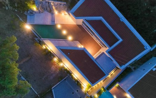 An exceptional Mediterranean villa, with panoramic view across Kotor Bay