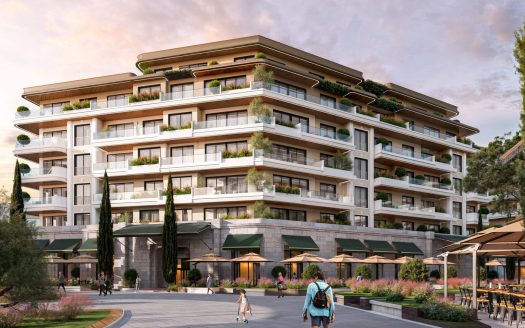 Three-bedroom apartment at the premium beachfront Hotel and Residence complex near Ulcinj